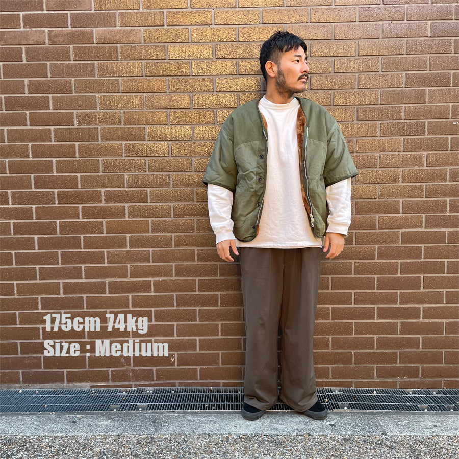 NASNGWAM (ナスングワム) / ジャケット リメイク / GRIZZLY S/S JACKET - OLIVE / RJ2507005