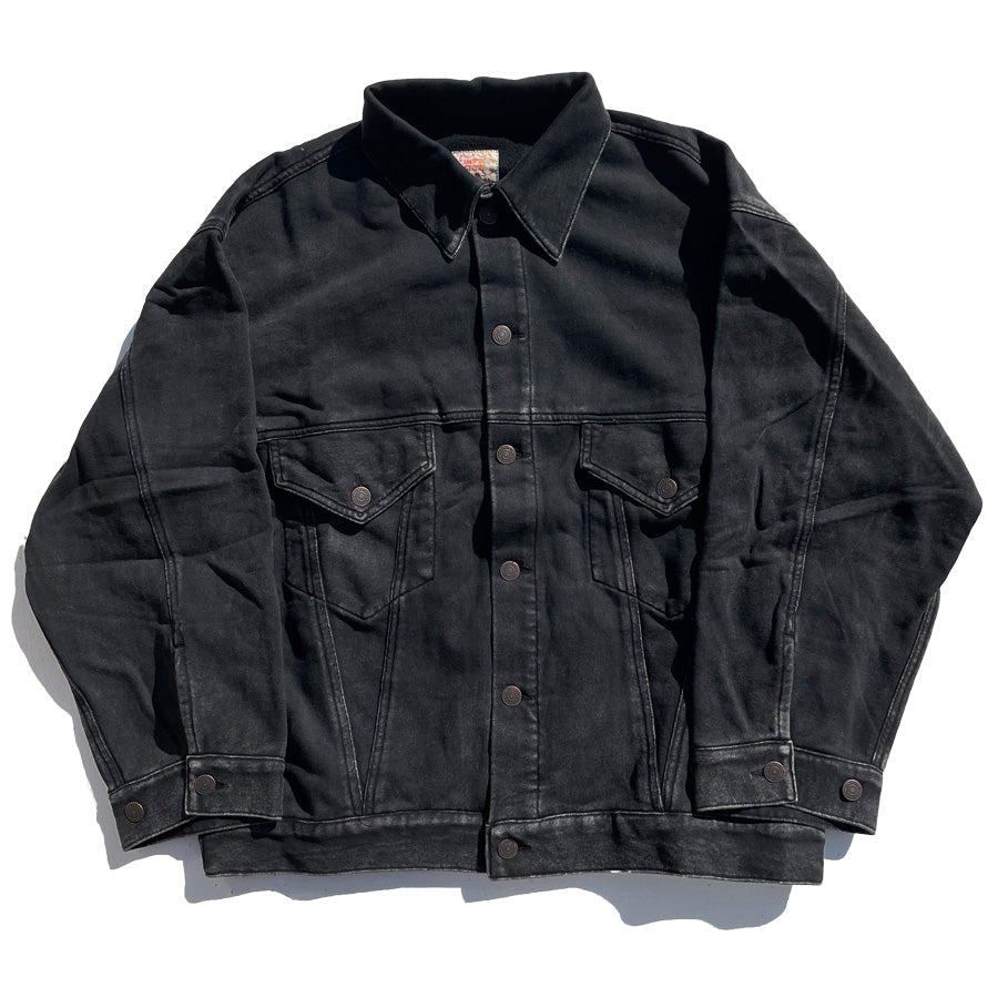 IMPRESTORE (インプレストア) / スウェットジャケット Gジャン型  / BENJIE TRUCKER COAT - BLACK