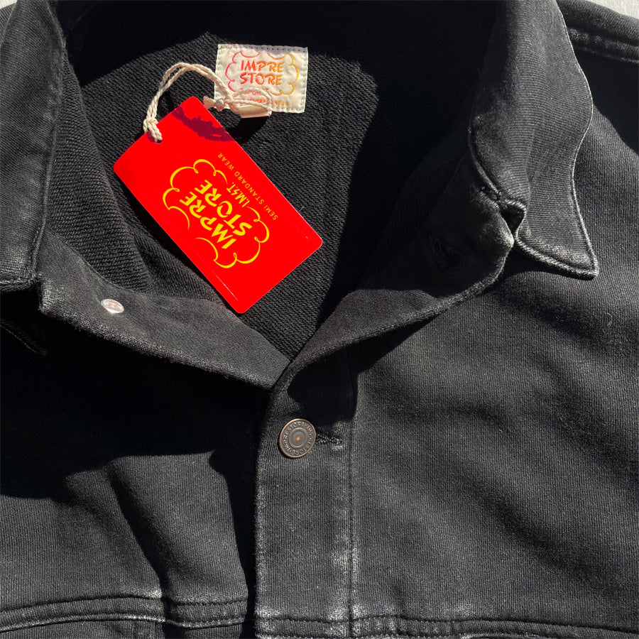 IMPRESTORE (インプレストア) / スウェットジャケット Gジャン型  / BENJIE TRUCKER COAT - BLACK