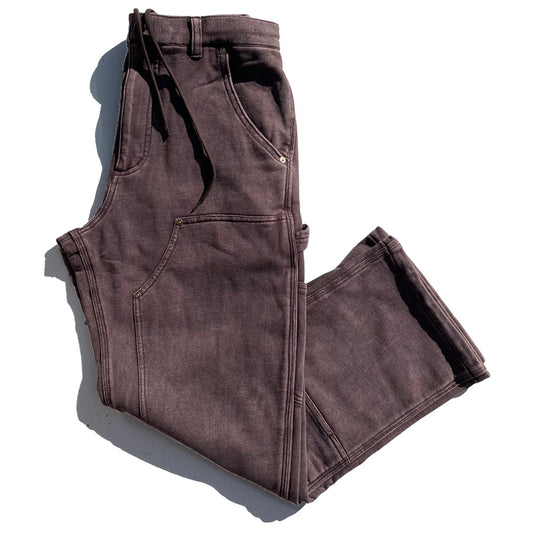 IMPRESTORE (インプレストア) / ユーズド加工 スウェットパンツ / HUEY DOUBLE KNEE PANT - BROWN / メンズ