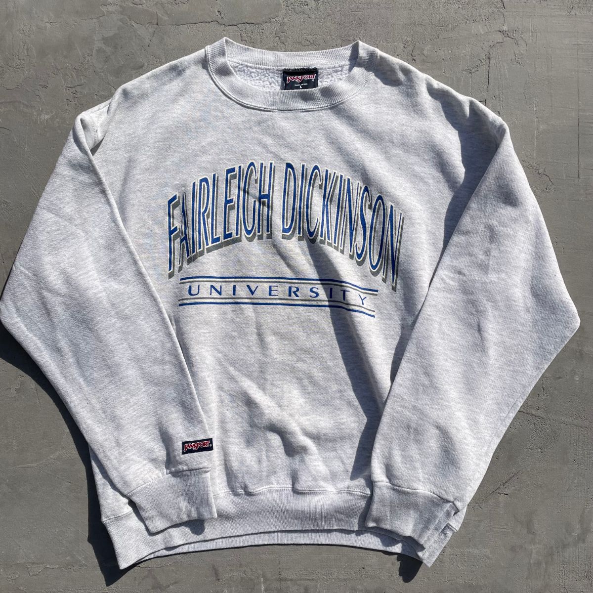 [USED] 90'S JANSPORTS / Fairleigh Dickinson University -L / カレッジスウェットトレーナー フェアリー・ディキンソン大学