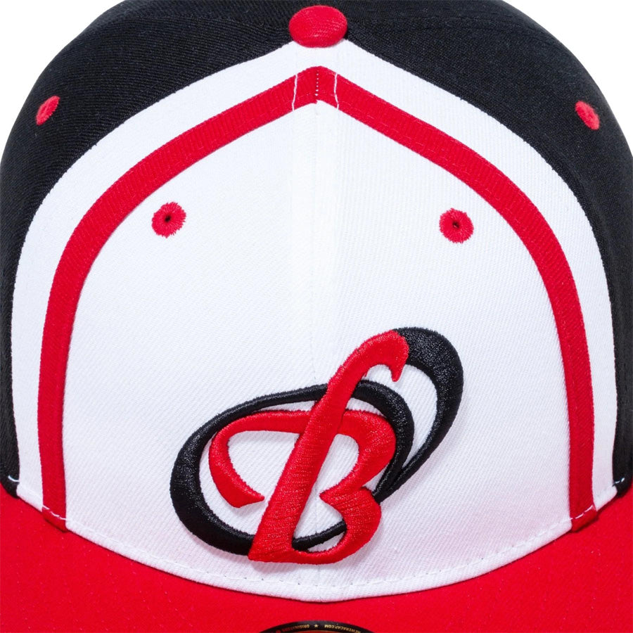 NEWERA(ニューエラ) / トゥルーフィッテド キャップ 帽子 / 59FIFTY NPBクラシック 阪急ブレーブス - WHITE x BLACK SCARLET / メンズ
