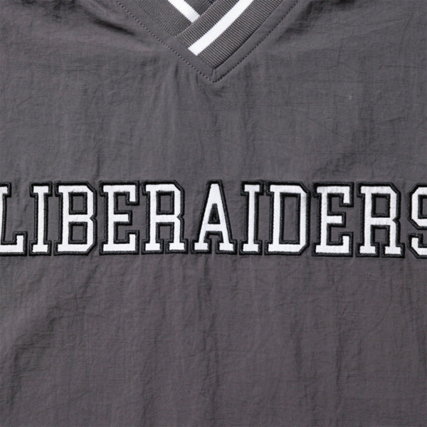 LIBERAIDERS(リベレイダース) / ナイロンプルオーバージャケット ピステ風 / LR NYLON PULLOVER - BLACK / 710112501 / メンズ
