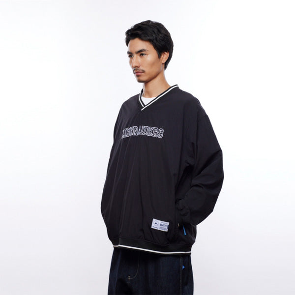 LIBERAIDERS(リベレイダース) / ナイロンプルオーバージャケット ピステ風 / LR NYLON PULLOVER - BLACK / 710112501 / メンズ