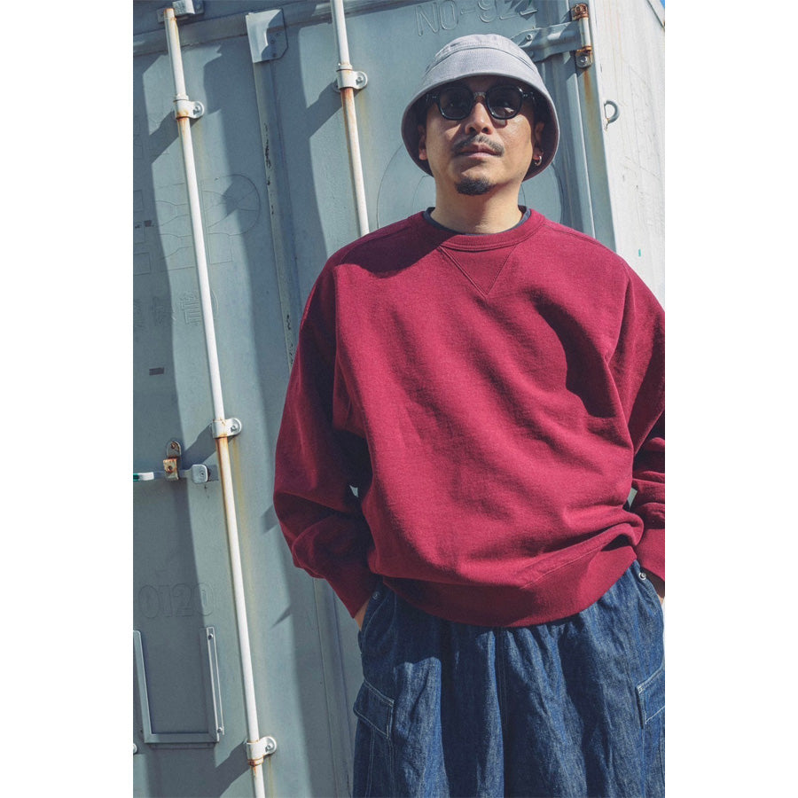 IMPRESTORE (インプレストア) / スウェットクルーネック トレーナー / FRANCIS FREEDOM SWEAT SHIRT - BURGUNDY / メンズ