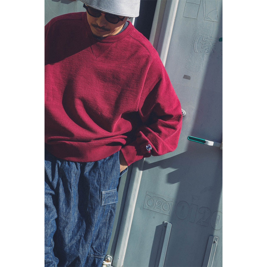 IMPRESTORE (インプレストア) / スウェットクルーネック トレーナー / FRANCIS FREEDOM SWEAT SHIRT - BURGUNDY / メンズ
