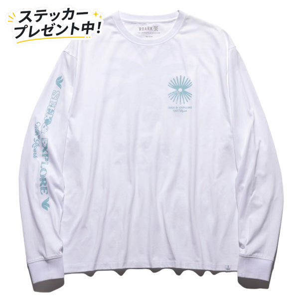 THE ROARK ロアーク / 厚手 長袖Tシャツ ロンT / "SEEK & EXPLORE" L/S TEE - WHITE / RLTJ1102 / メンズ