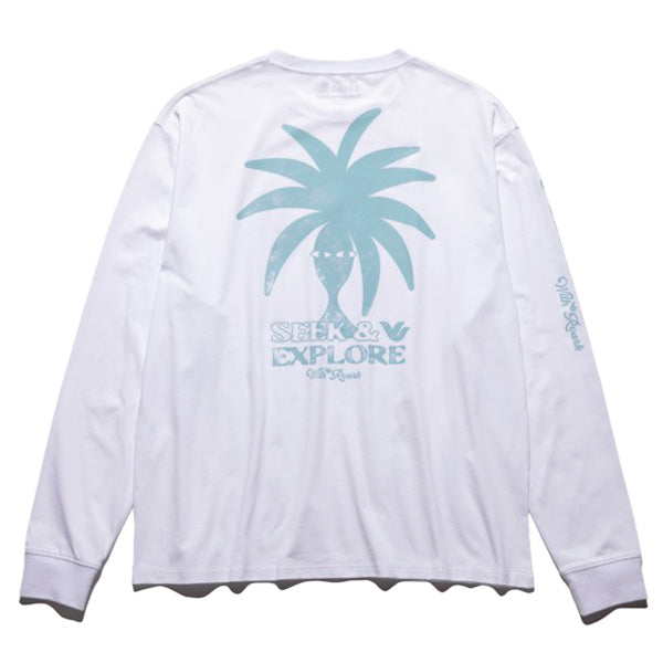 THE ROARK ロアーク / 厚手 長袖Tシャツ ロンT / "SEEK & EXPLORE" L/S TEE - WHITE / RLTJ1102 / メンズ