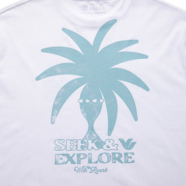 THE ROARK ロアーク / 厚手 長袖Tシャツ ロンT / "SEEK & EXPLORE" L/S TEE - WHITE / RLTJ1102 / メンズ