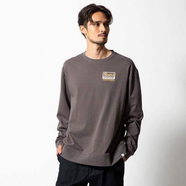 THE ROARK ロアーク / 厚手 長袖Tシャツ ロンT / "EXPEDITIONS FOREVER" 9.3oz H/W L/S TEE - CHACOAL / RLTJHW1100 / メンズ