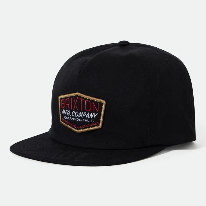 BRIXTON ( ブリクストン ) / スナップバック キャップ 帽子 / COLESON HP SNPK - BLACK / 11811-BKBUR