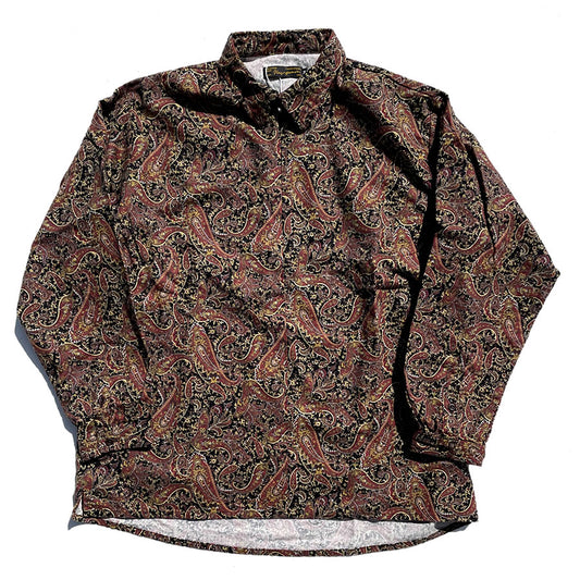 NASNGWAM (ナスングワム) / デッドストックペイズリー ハーフジップシャツ / CONFRONT SHIRTS  / S2486105 / メンズ