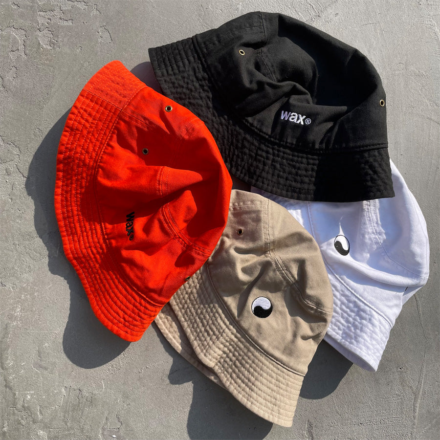 WAX(ワックス) / バケットハット 帽子 / YIN-YANG BUCKET HAT - BEIGE / WX-0443 / メンズ  THM