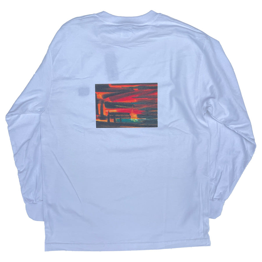 WAX(ワックス) / ロンT 長袖Tシャツ / SUNRISE L/S TEE - WHITE / WX-0448 / メンズ THM