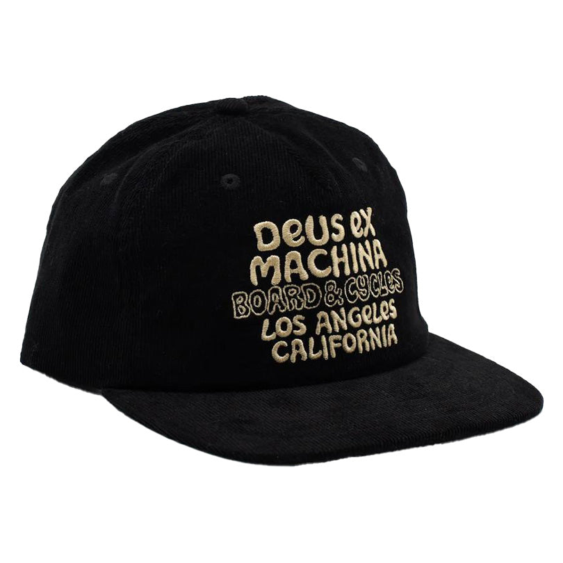 DEUS EX MACHINA ( デウスエクスマキナ ) / スナップバックキャップ 帽子 / SQUEAK CORD CAP - ANTHRACITE / DMP257997 / メンズ