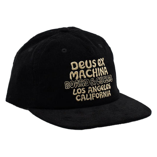 DEUS EX MACHINA ( デウスエクスマキナ ) / スナップバックキャップ 帽子 / SQUEAK CORD CAP - ANTHRACITE / DMP257997 / メンズ