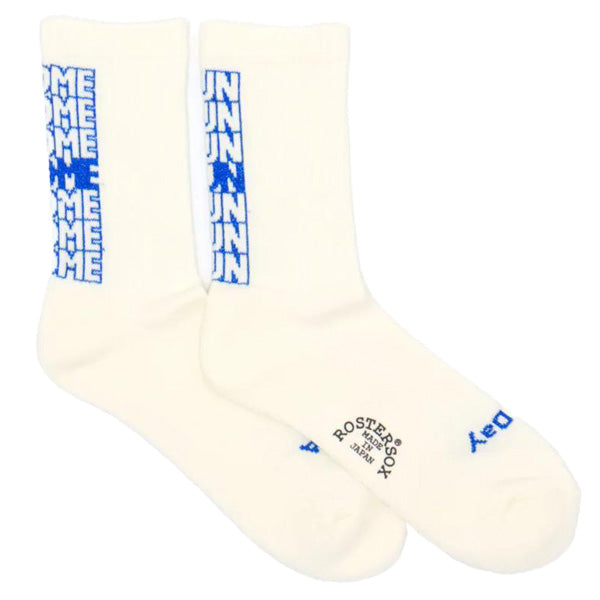 ROSTER SOX(ロスターソックス) / 靴下 クルーソックス ホームラン / HOME RUN - BLUE / RS-419 / メンズ レディース