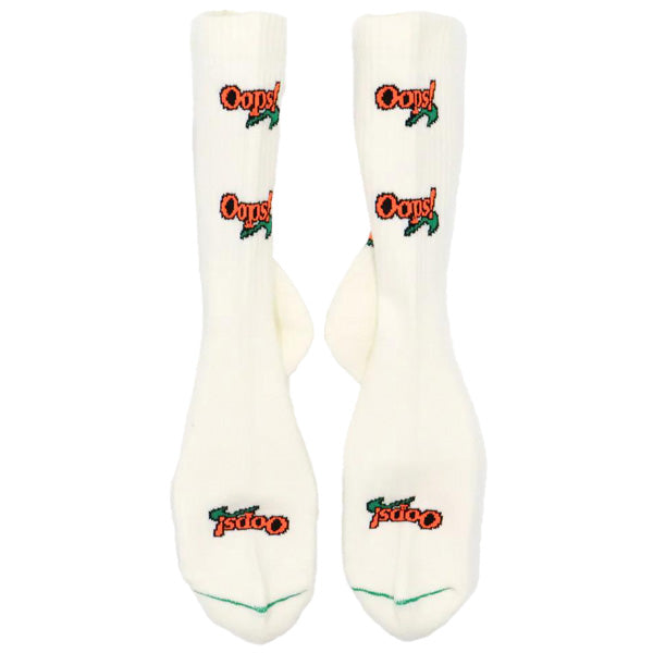 ROSTER SOX(ロスターソックス) / 靴下 クルーソックス OOPS / OOPS - WHITE / RS-425 / メンズ レディース