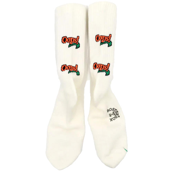 ROSTER SOX(ロスターソックス) / 靴下 クルーソックス OOPS / OOPS - WHITE / RS-425 / メンズ レディース