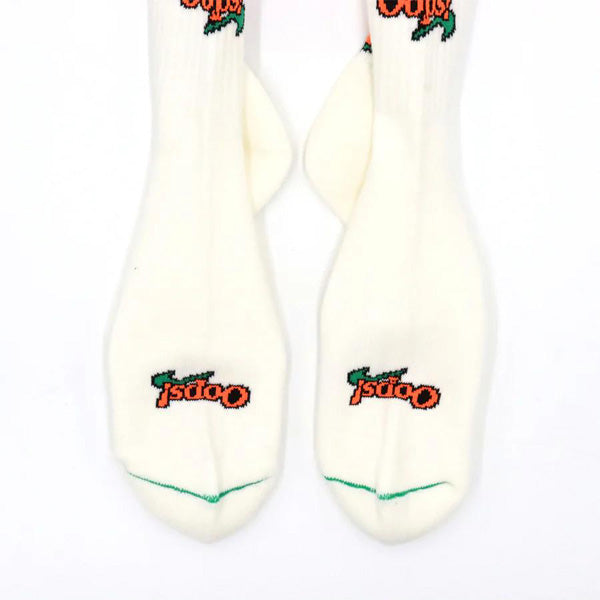 ROSTER SOX(ロスターソックス) / 靴下 クルーソックス OOPS / OOPS - WHITE / RS-425 / メンズ レディース