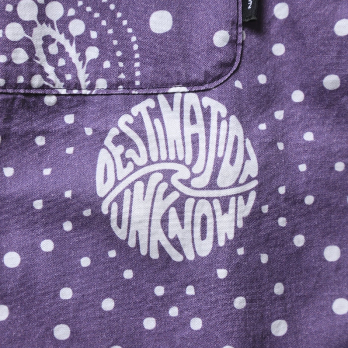 LIBERAIDERS(リベレイダース) / バンドカラー ペイズリー柄 シャツ / BANDANA SHIRT - PURPLE / 711032501 / メンズ
