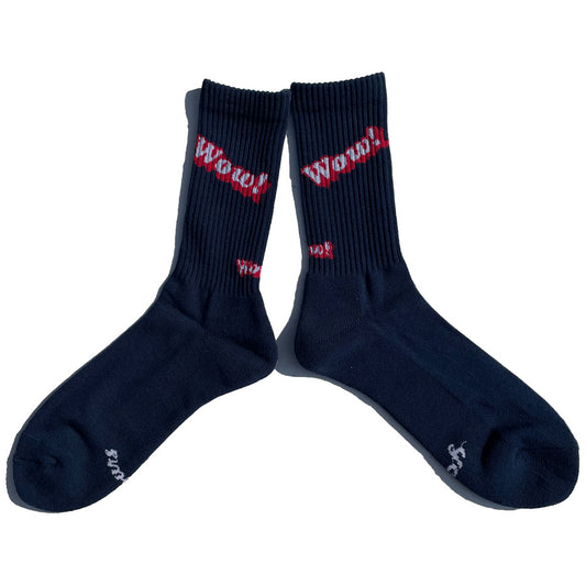 yours socks(ユアーズソックス) / 靴下 クルーソックス  / WOW - NAVY / Y2502 / メンズ