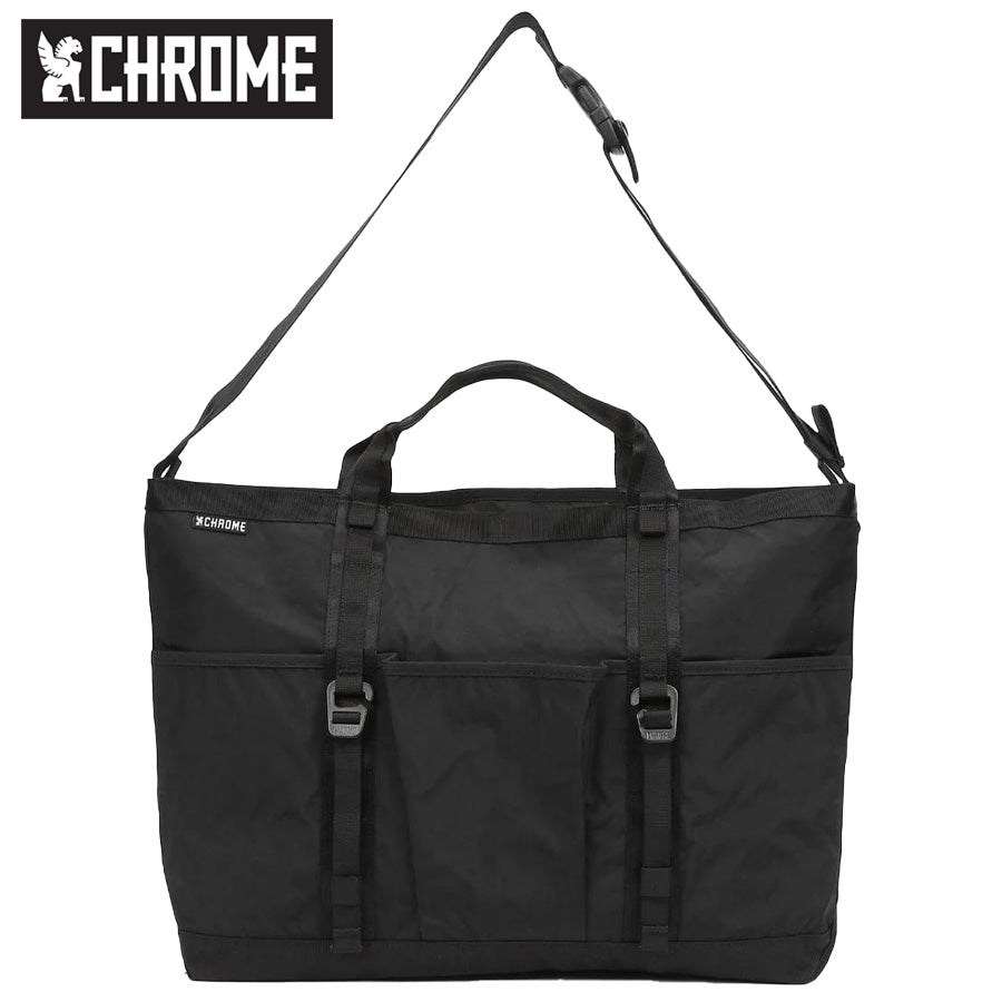 CHROME クローム /ショルダーバッグ トートバッグ / GROCERY TOTE MSNGR 28L - BLACK CRINKLE / JP239BKCK