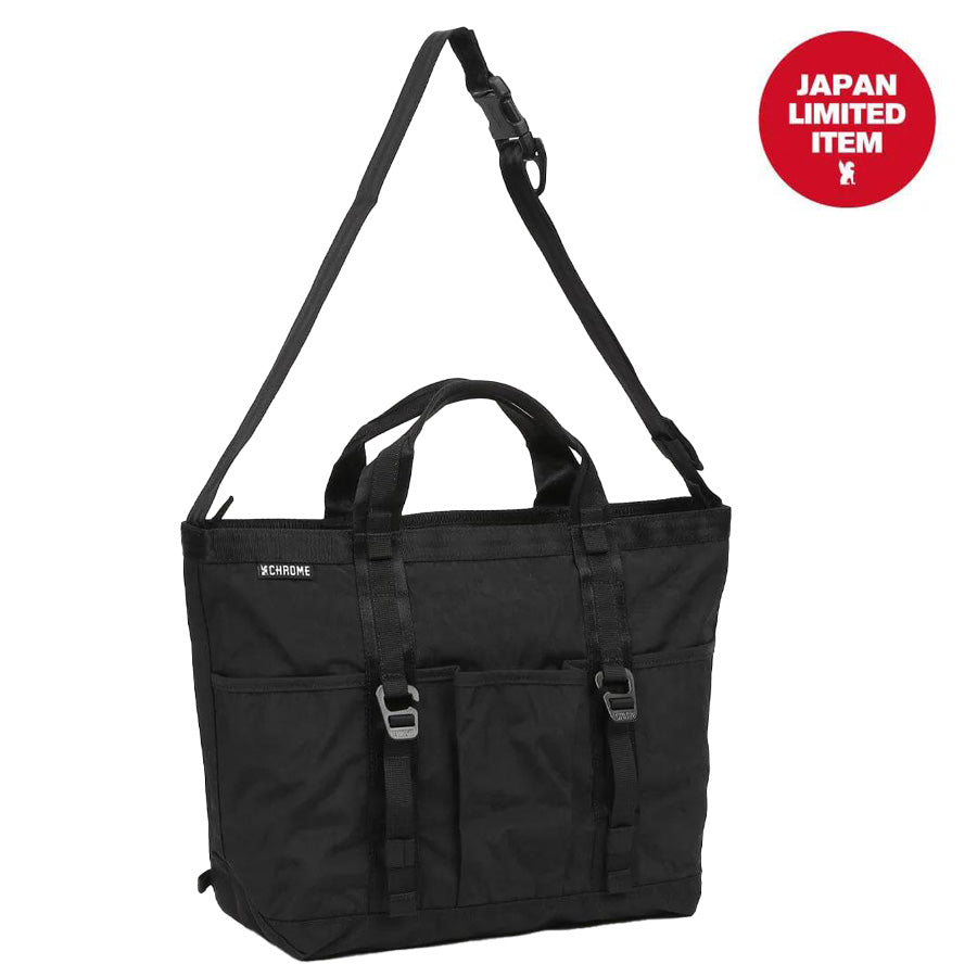 CHROME クローム /ショルダーバッグ トートバッグ / GROCERY TOTE MSNGR 15L - BLACK CRINKLE / JP240BKCK