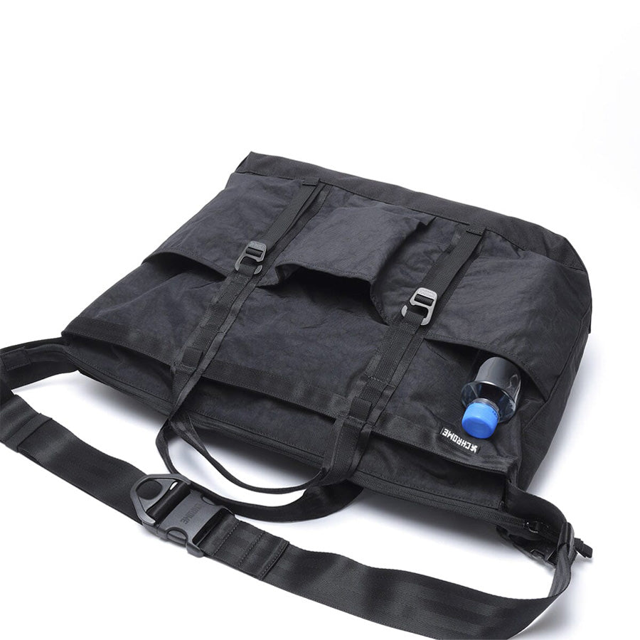 CHROME クローム /ショルダーバッグ トートバッグ / GROCERY TOTE MSNGR 15L - BLACK CRINKLE / JP240BKCK
