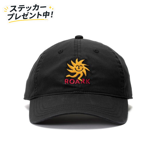 THE ROARK ロアーク / キャップ 帽子 / "FOREVER ROAMING" 6PANEL CAP - LOW - BLACK / RHJ1100 / メンズ
