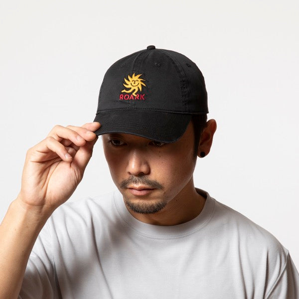 THE ROARK ロアーク / キャップ 帽子 / "FOREVER ROAMING" 6PANEL CAP - LOW - BLACK / RHJ1100 / メンズ