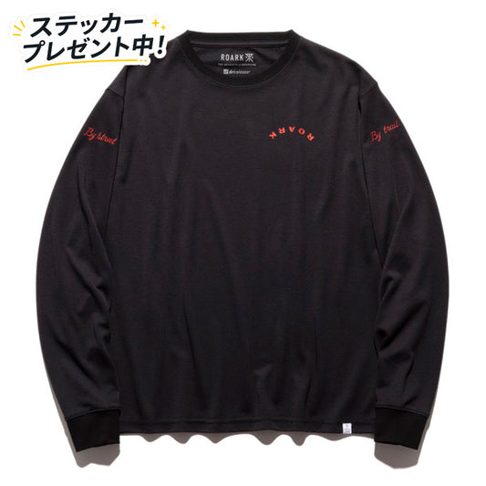 THE ROARK ロアーク /  長袖Tシャツ ロンT / "WAYWARD YOUTH" L/S Dri-Release TEE - BLACK / RLTJDR1100 / メンズ