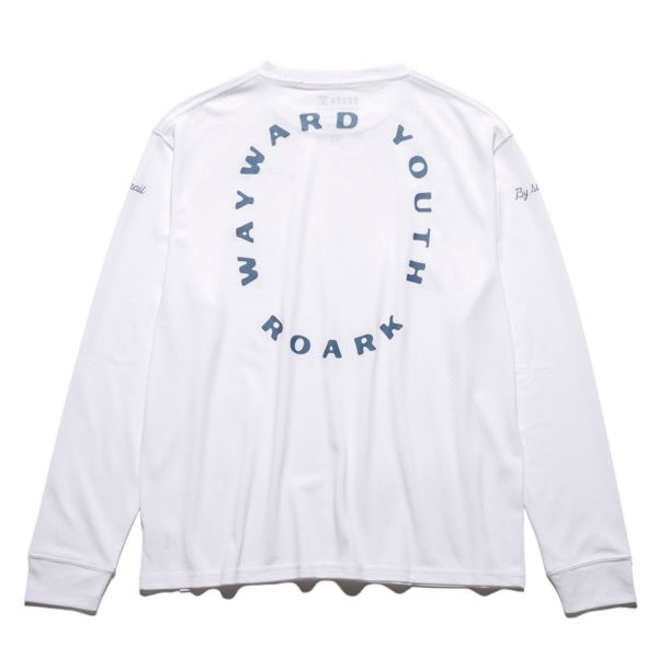 THE ROARK ロアーク /  長袖Tシャツ ロンT / "WAYWARD YOUTH" L/S Dri-Release TEE - WHITE / RLTJDR1100 / メンズ