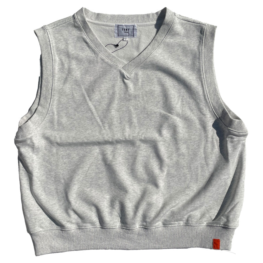 Tony Taizsun(トニー タイズサン) / スウェットベスト  / MM SWEAT VEST  - ASH GRAY / 25SP-008 / メンズ