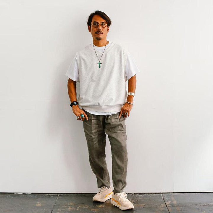 Tony Taizsun(トニー タイズサン) / スウェットベスト  / MM SWEAT VEST  - ASH GRAY / 25SP-008 / メンズ