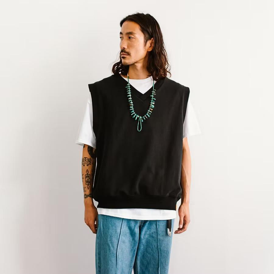 Tony Taizsun(トニー タイズサン) / スウェットベスト  / MM SWEAT VEST  - BLACK / 25SP-008 / メンズ