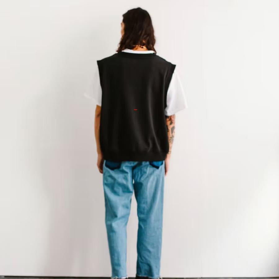 Tony Taizsun(トニー タイズサン) / スウェットベスト  / MM SWEAT VEST  - BLACK / 25SP-008 / メンズ