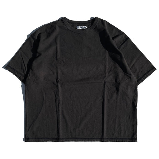 TURN ME ON(ターンミーオン) / 半袖 ドロップショルダーT / ヘンプコットン ドロップショルダーTEE - CHARCOAL / 125-591