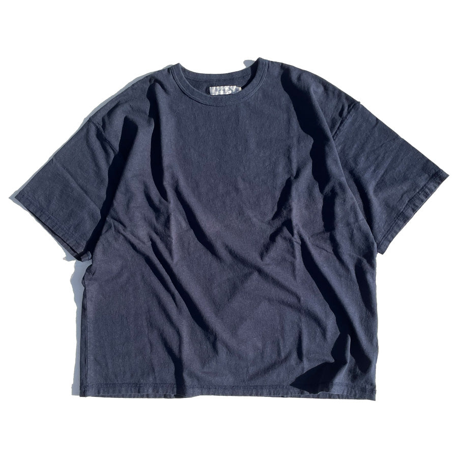 TURN ME ON(ターンミーオン) / 半袖 ドロップショルダーT / ヘンプコットン ドロップショルダーTEE - NAVY / 125-591 / メンズ
