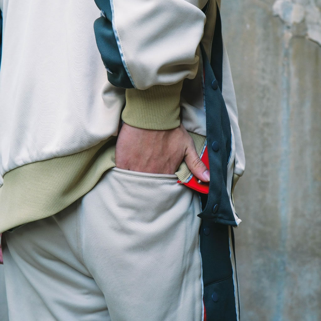 IMPRESTORE (インプレストア) / バスケットジャージパンツ  / WARREN BASKET JERSEY PANTS - IVORY / メンズ