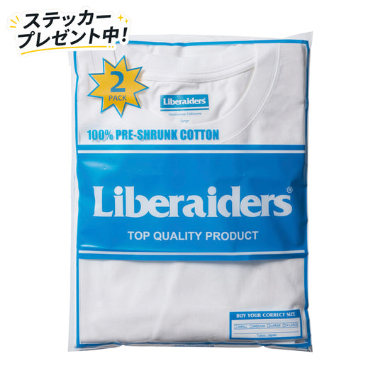 LIBERAIDERS(リベレイダース) / 半袖 パックTee 2枚入り / 2-PACK POCKET TEE - WHITE / 716252501 / メンズ
