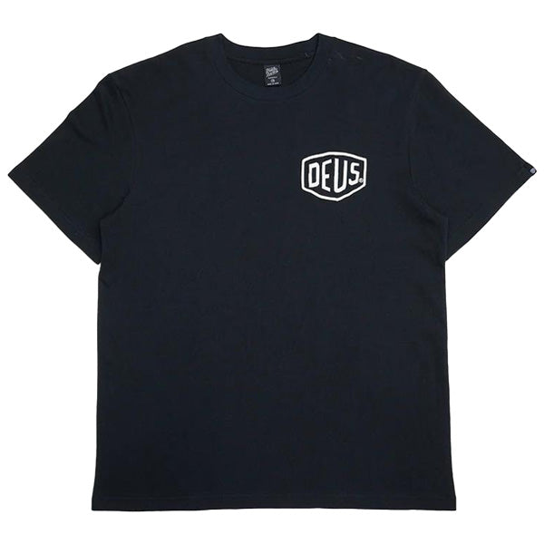 DEUS EX MACHINA ( デウスエクスマキナ ) / 半袖 Tシャツ / FRONTAGE TEE - BLACK / DMF241747D / メンズ