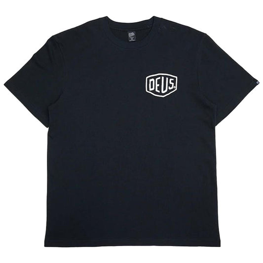 DEUS EX MACHINA ( デウスエクスマキナ ) / 半袖 Tシャツ / FRONTAGE TEE - BLACK / DMF241747D / メンズ
