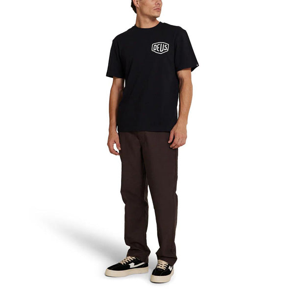 DEUS EX MACHINA ( デウスエクスマキナ ) / 半袖 Tシャツ / FRONTAGE TEE - BLACK / DMF241747D / メンズ