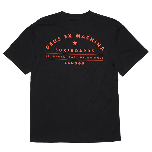 DEUS EX MACHINA ( デウスエクスマキナ ) / 半袖 Tシャツ / CANGGU SURF ADDRESS TEE - BLACK / DMP251000D / メンズ