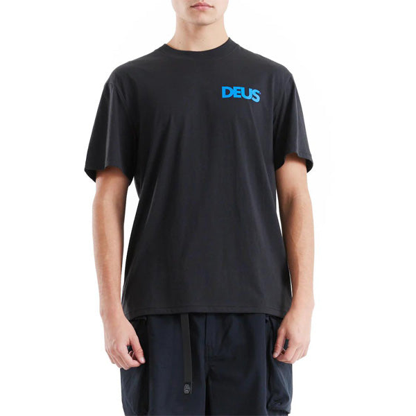 DEUS EX MACHINA ( デウスエクスマキナ ) / 半袖 Tシャツ / BIARRITZ SURF ADDRESS TEE - BLACK / DMP251000A / メンズ