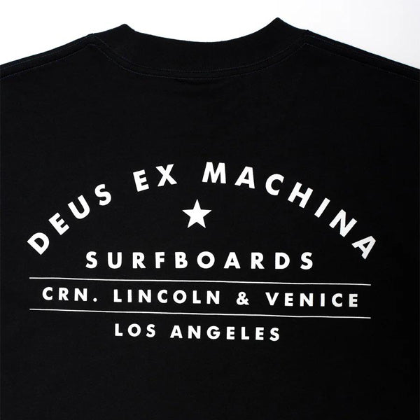 DEUS EX MACHINA ( デウスエクスマキナ ) / 半袖 Tシャツ / LOS ANGELES SURF ADDRESS TEE - BLACK / DMP251000C / メンズ