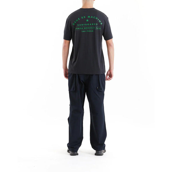 DEUS EX MACHINA ( デウスエクスマキナ ) / 半袖 Tシャツ / SAO PAULO SURF ADDRESS TEE - BLACK / DMP251000B / メンズ