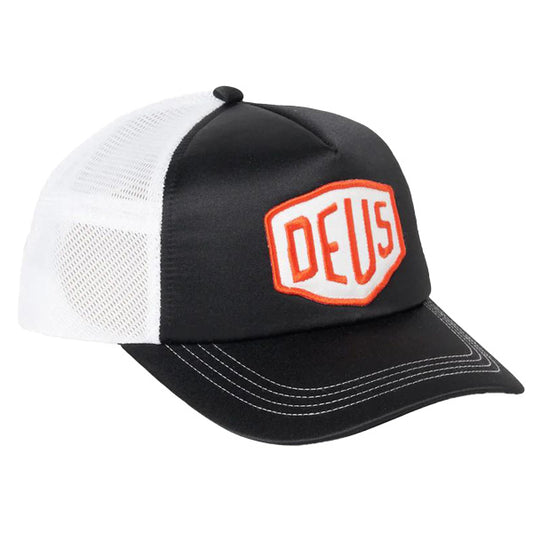 DEUS EX MACHINA ( デウスエクスマキナ ) / メッシュキャップ 帽子 / SHIELD LUXX TRUCKER - BLACK / DMP257172  / メンズ