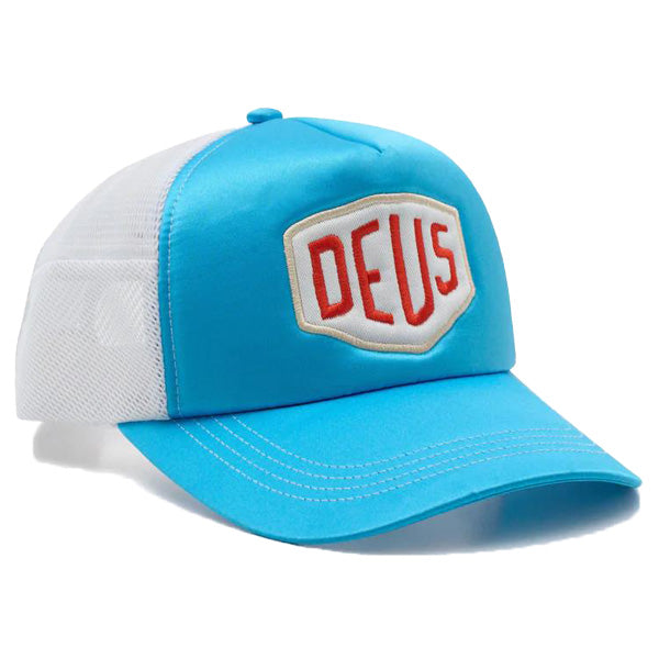 DEUS EX MACHINA ( デウスエクスマキナ ) / メッシュキャップ 帽子 / SHIELD LUXX TRUCKER - BLUE / DMP257172  / メンズ